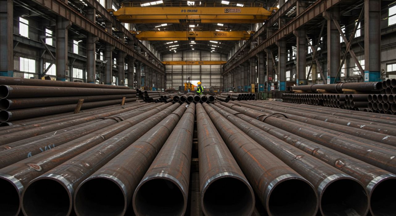 Otomotiv fabrikasında şasi imalatı.